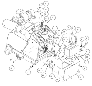 Section 03 Diagram and Parts List for MK-2424HSP 170955 MK Diamond Concrete Saw